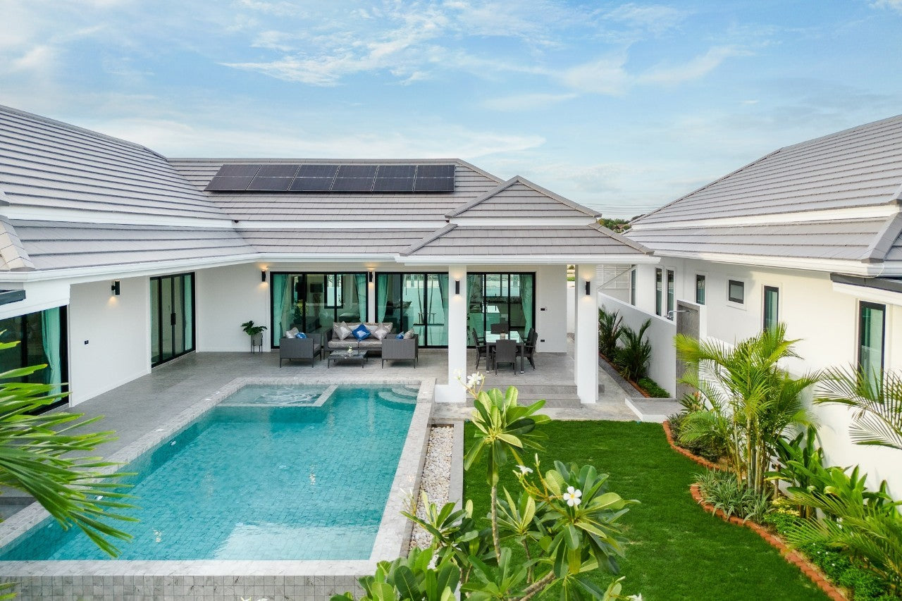 High-Spec Villa with Saltwater Pool and Solar Power System