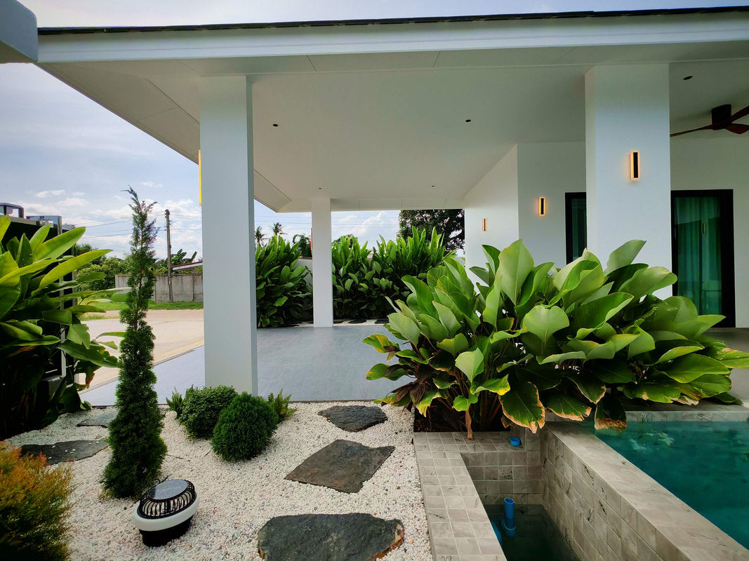 New Modern 3 Bedroom Pool Villa with Solar Panels for Sale