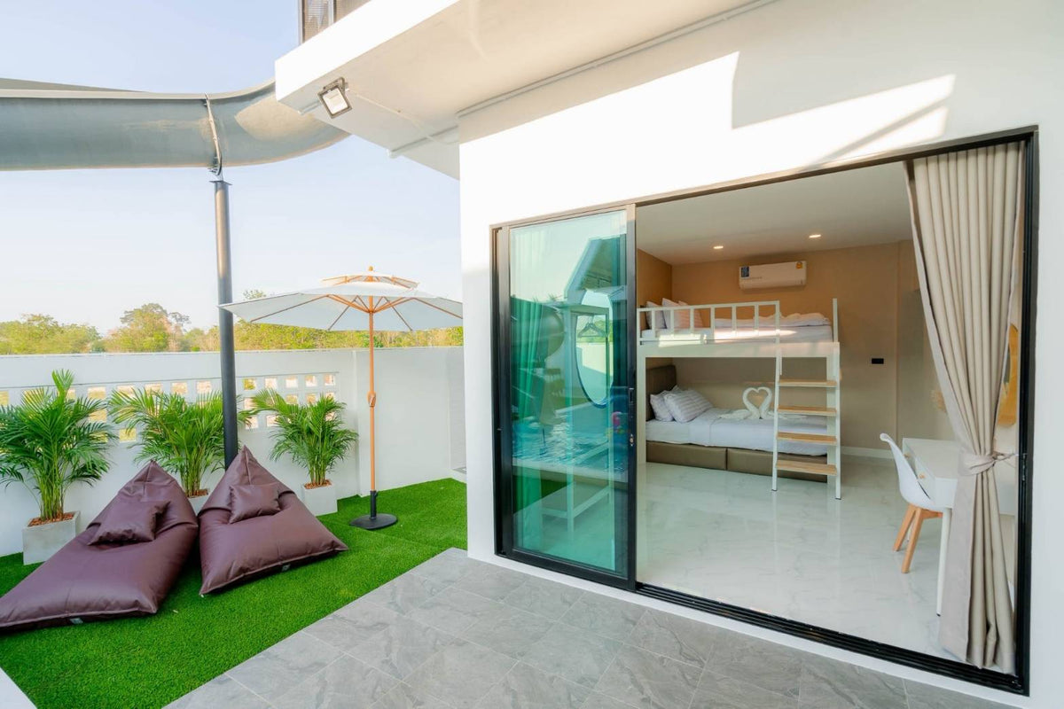 Spacious 4-Bedroom Family Pool Villa with Karaoke Room for Rent