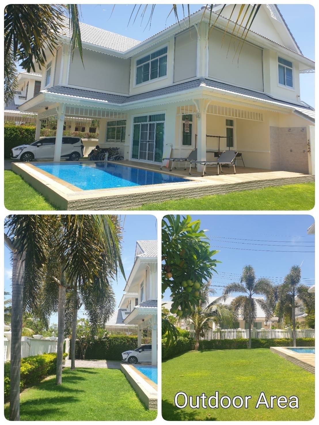 Spacious 4-Bedroom Pool Villa by the Beach