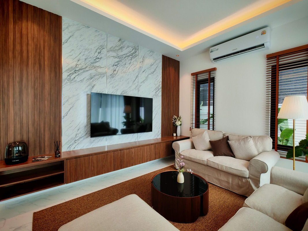 New Modern 3 Bedroom Pool Villa with Solar Panels for Sale