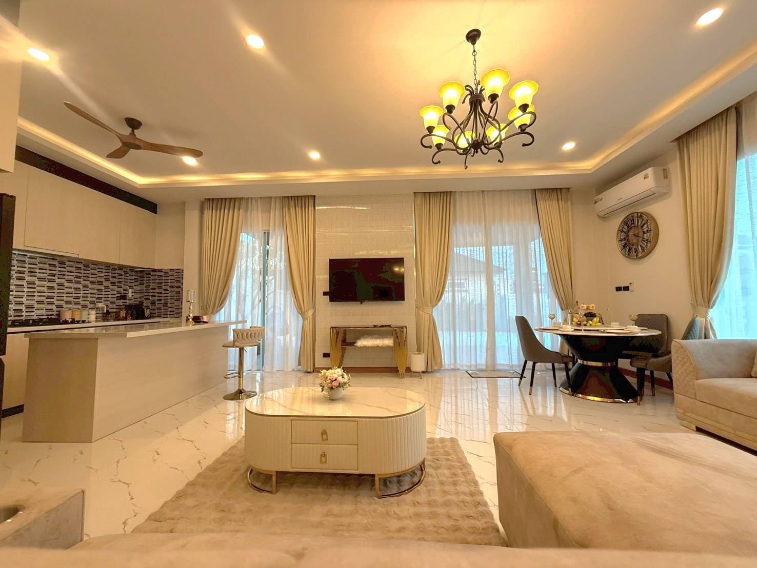 New House with Pool for Rent in Wang Phong