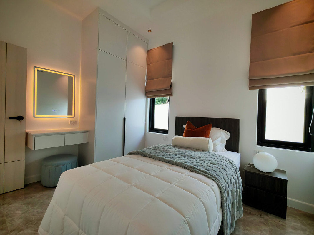 New Modern 3 Bedroom Pool Villa with Solar Panels for Sale
