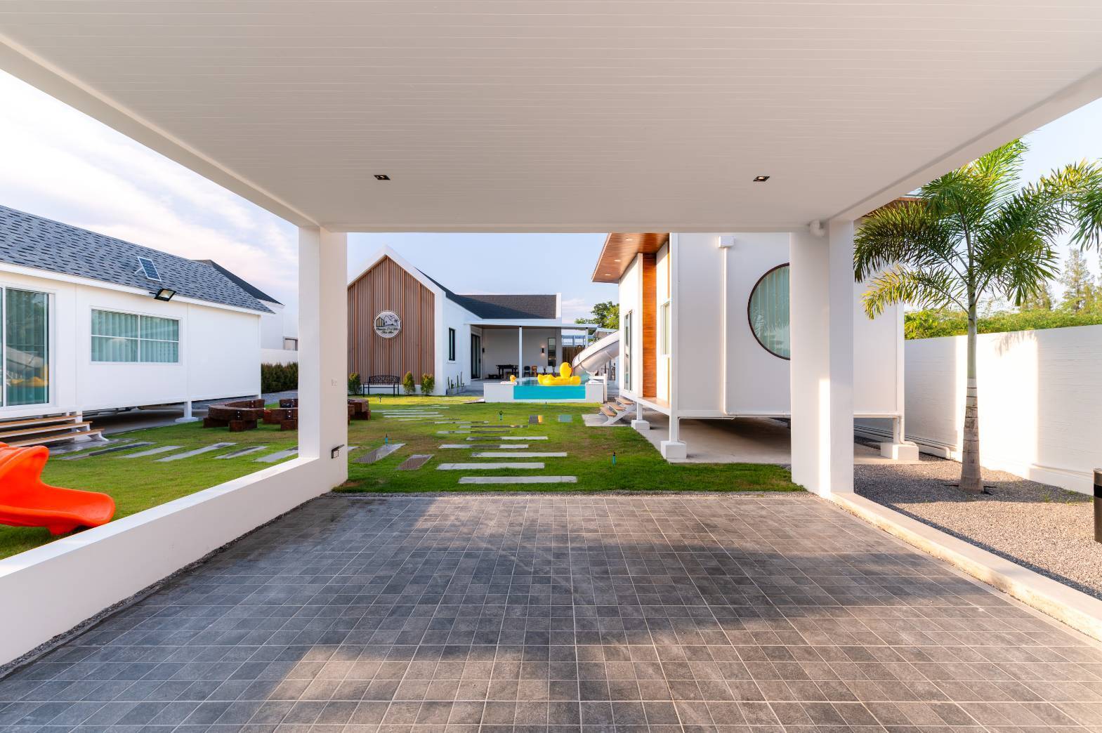 Luxury Pool Villa with Kids Club and Guest House Near Black Mountain